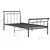Produktbild 6 för Sängram svart metall 100x200 cm