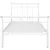 Produktbild 4 för Sängram vit metall 100x200 cm