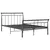 Produktbild 2 för Sängram svart metall 120x200 cm