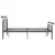 Produktbild 3 för Sängram svart metall 120x200 cm