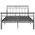 Produktbild 4 för Sängram svart metall 120x200 cm