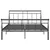 Produktbild 4 för Sängram svart metall 140x200 cm
