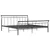 Produktbild 2 för Sängram svart metall 200x200 cm