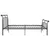 Produktbild 3 för Sängram svart metall 200x200 cm