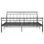 Produktbild 4 för Sängram svart metall 200x200 cm