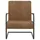 Fribärande stol brun sammet