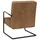 Fribärande stol brun sammet