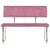 Produktbild 2 för Bänk 110 cm rosa sammet