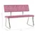 Produktbild 6 för Bänk 110 cm rosa sammet