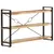 Produktbild 9 för Bokhylla med 3 hyllplan 140x30x80 cm massivt mangoträ