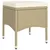 Produktbild 6 för Matgrupp för trädgården 5 delar konstrotting beige