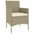 Produktbild 3 för Loungegrupp för trädgården 5 delar konstrotting beige