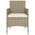 Produktbild 4 för Loungegrupp för trädgården 5 delar konstrotting beige
