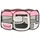 Hopfällbar hundhage med väska rosa 145x145x61 cm