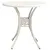 Produktbild 2 för Trädgårdsbord vit 78x78x72 cm gjuten aluminium