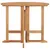 Produktbild 2 för Hopfällbart trädgårdsbord Ø90x75 cm massiv teak