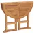 Produktbild 5 för Hopfällbart trädgårdsbord Ø90x75 cm massiv teak