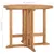 Produktbild 7 för Hopfällbart trädgårdsbord Ø90x75 cm massiv teak
