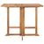 Produktbild 2 för Hopfällbart trädgårdsbord 90x90x75 cm massiv teak