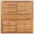 Produktbild 4 för Hopfällbart trädgårdsbord 90x90x75 cm massiv teak