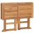 Produktbild 5 för Hopfällbart trädgårdsbord 90x90x75 cm massiv teak