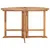 Produktbild 2 för Hopfällbart trädgårdsbord Ø120x75 cm massiv teak