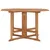 Produktbild 3 för Hopfällbart trädgårdsbord 120x120x75 cm massiv teak