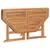 Produktbild 5 för Hopfällbart trädgårdsbord 120x120x75 cm massiv teak