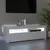 Produktbild 4 för TV-bänk med LED-belysning vit högglans 120x35x40 cm
