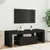 Produktbild 7 för TV-bänk med LED-belysning svart 120x35x40 cm