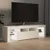 Produktbild 4 för Tv-bänk med LED-belysning vit 140x36,5x40 cm