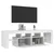 Produktbild 7 för Tv-bänk med LED-belysning vit 140x36,5x40 cm