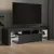 Produktbild 4 för Tv-bänk med LED-belysning grå högglans 140x36,5x40 cm