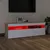 Produktbild 4 för TV-bänk med LED-belysning vit och sonoma-ek 120x35x40 cm