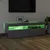 Produktbild 5 för TV-bänk med LED-belysning grå högglans 120x35x40 cm