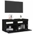 Produktbild 6 för TV-bänk med LED-belysning svart 90x35x40 cm
