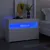 Produktbild 7 för TV-bänk med LED-belysning vit 60x35x40 cm