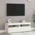 Produktbild 5 för TV-bänk med LED-belysning 2 delar vit 60x35x40 cm