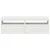 Produktbild 8 för TV-bänk med LED-belysning 2 delar vit 60x35x40 cm