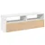 Produktbild 10 för TV-bänk med LED-belysning 2 delar vit 60x35x40 cm