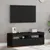 Produktbild 5 för TV-bänk med LED-belysning 2 delar svart 60x35x40 cm
