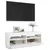 Produktbild 7 för TV-bänk med LED-belysning vit 100x35x40 cm