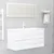 Produktbild 6 för Tvättställsskåp vit 100x38,5x48 cm konstruerat trä