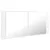 Produktbild 3 för Spegelskåp för badrum LED vit högglans 100x12x45 cm akryl