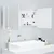 Produktbild 8 för Spegelskåp för badrum LED vit högglans 100x12x45 cm akryl