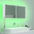 Produktbild 11 för Spegelskåp för badrum LED vit högglans 100x12x45 cm akryl