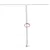Produktbild 6 för Markisstolpar set vit 300x245 cm järn 