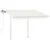 Produktbild 6 för Markisstolpar set vit 300x245 cm järn 