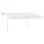 Produktbild 6 för Markisstolpar set vit 450x245 cm järn 