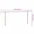 Produktbild 7 för Markisstolpar set vit 600x245 cm järn 